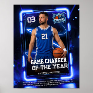 Affiche de sport pour basket-ball, Affiche de cade