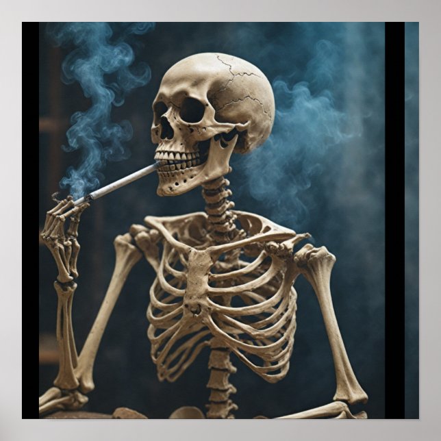 Affiche de squelette (Devant)