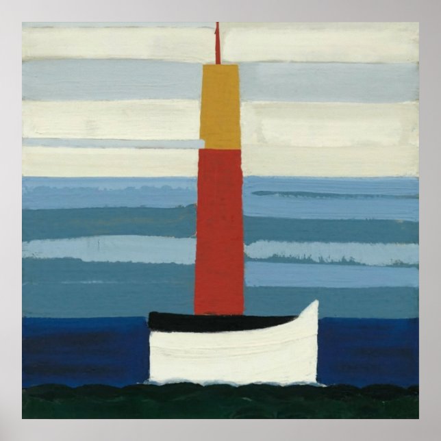 Affiche de stael le phare, 1953, Nicolas de Staël (Devant)