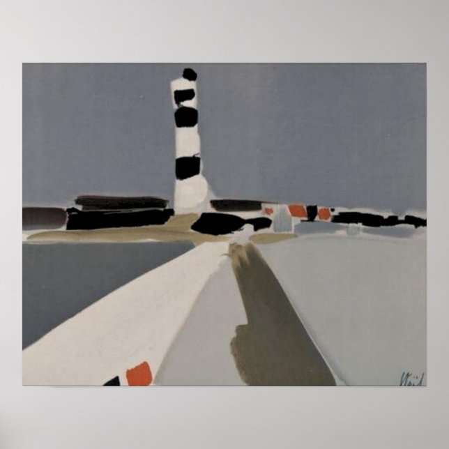 Affiche de stael le phare, 1953, Nicolas de Staël (Devant)