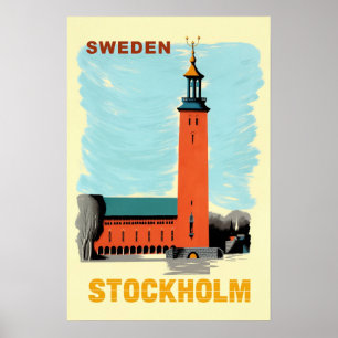 Affiche de Stockholm, Suède