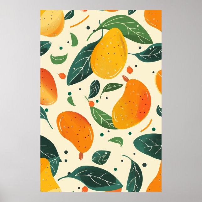 Affiche de style de dessin de Motif géométrique co (Devant)