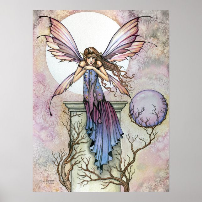 Affiche de style gothique féerique lunaire céleste (Devant)