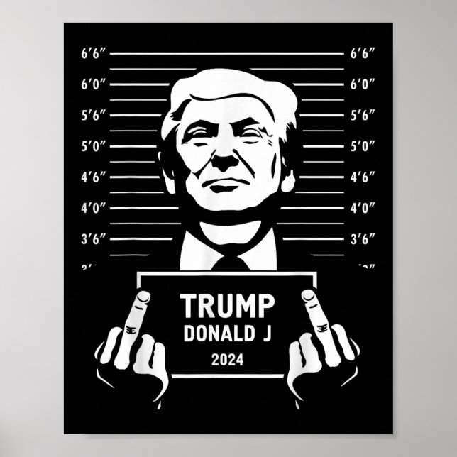 Affiche de style Mugshot de Trump 2024 (Devant)