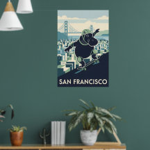 Affiche de style parc national WPA de Californie