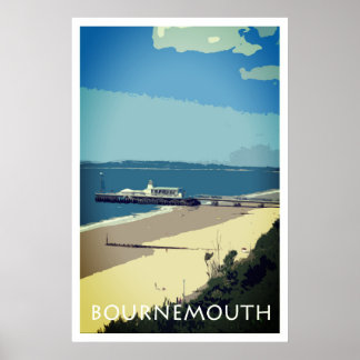 Affiche de style Vintage BOURNEMOUTH