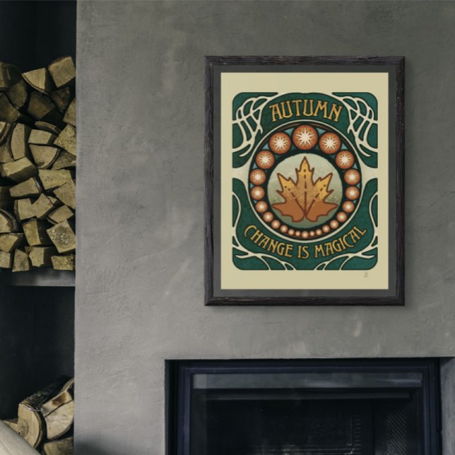 Affiche de style Vintage de la magie d'automne (Créateur téléchargé)