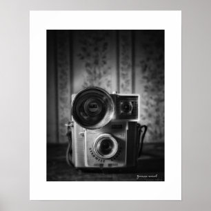 Affiche de style vintage Kodak Starmite noir et bl