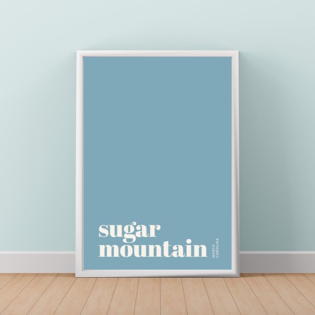 Affiche de Sugar Mountain Caroline du Nord ville m (Créateur téléchargé)
