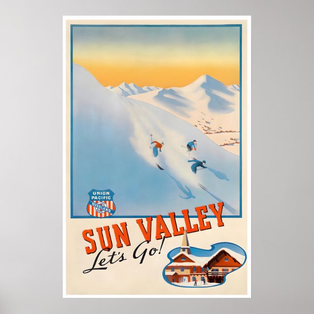 Affiche de Sun Valley Idaho Art Union Pacific (Devant)