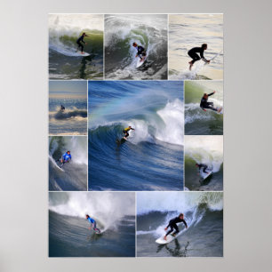 Affiche de surfeurs de Californie