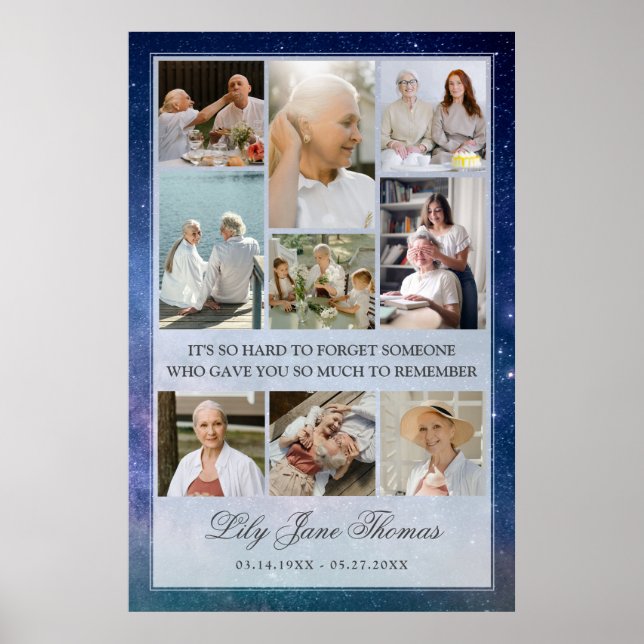 Affiche de sympathie pour collage de photos de sou (Devant)