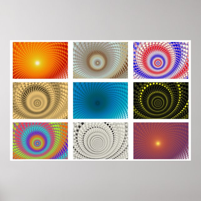 Affiche de tableau de cercles (Devant)