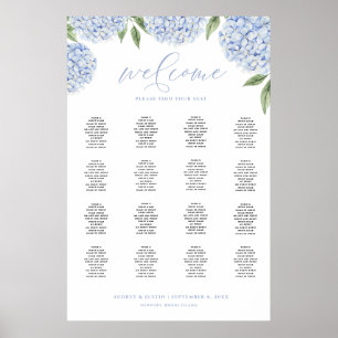 Affiche de tableau de sièges extra large Hydrangea
