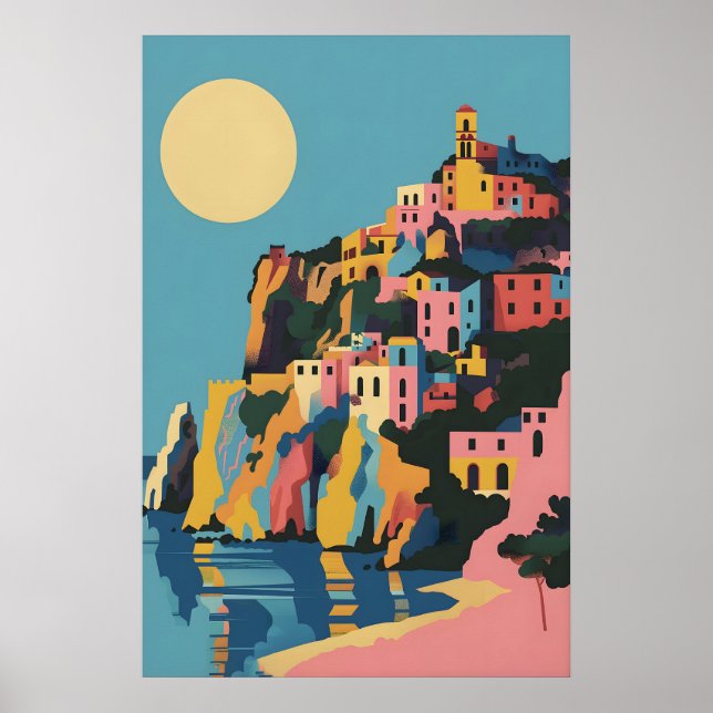 Affiche de Taormina - Impression d'art mural itali (Devant)