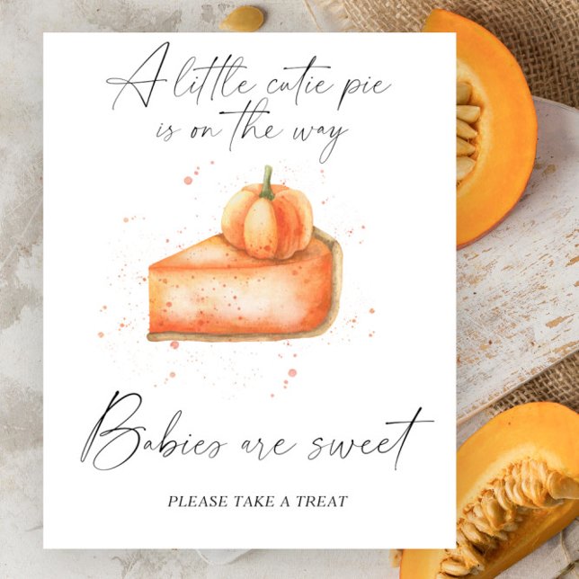Affiche de tarte de citrouille d'automne - les béb (Créateur téléchargé)