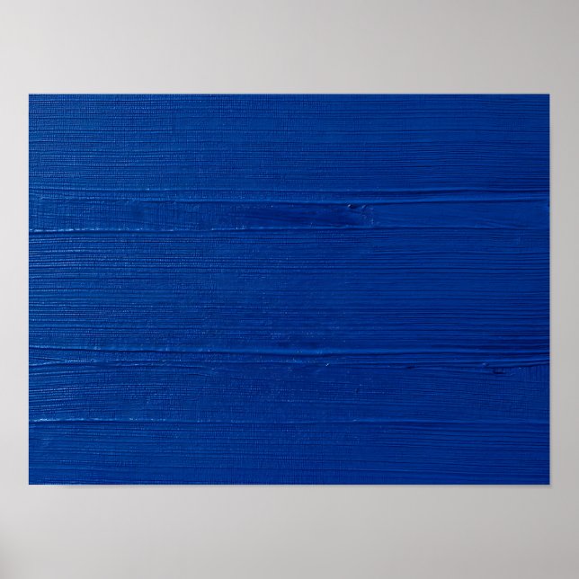 Affiche de texture de pinceau peint en bleu de cob (Devant)