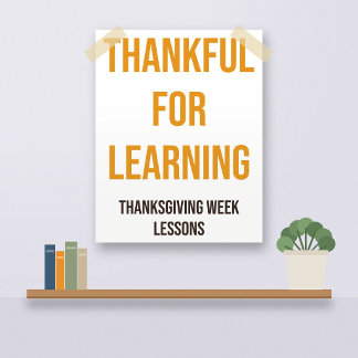 Affiche de Thanksgiving pour l'école : Apprentissa