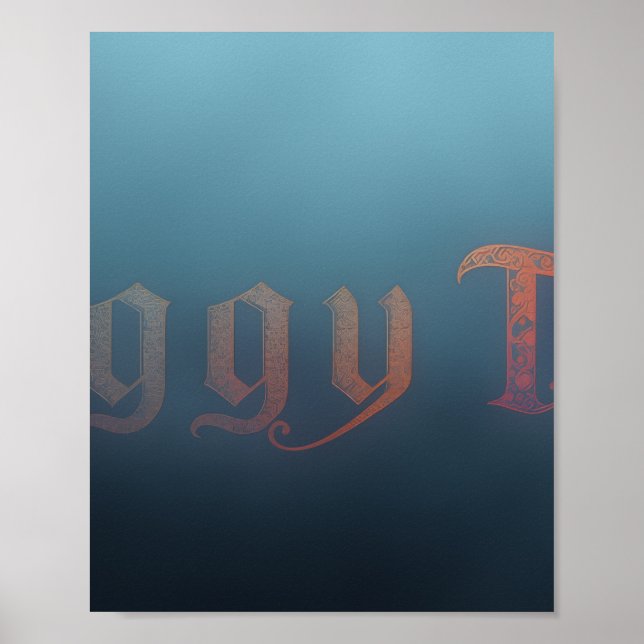 Affiche de thé brumeux (Devant)