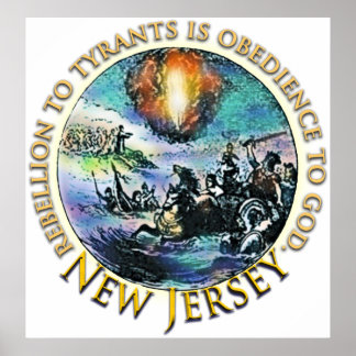 Affiche de thé de New Jersey