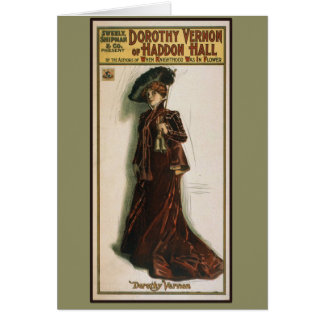 Affiche de théâtre de Dorothy Vernon sur des