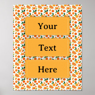 Affiche de thème oranges