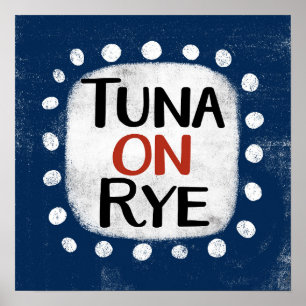 Affiche de thon sur seigle pour décoration murale