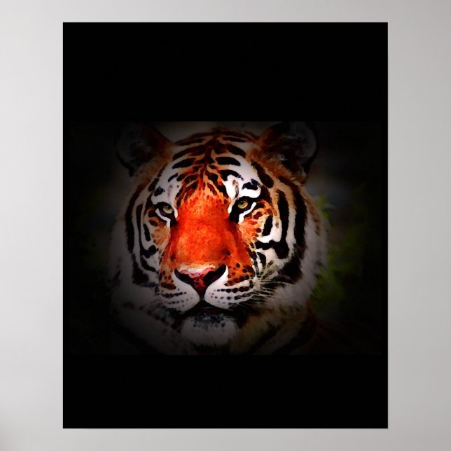 Affiche de tigre - Impressions de tigre de style P (Devant)