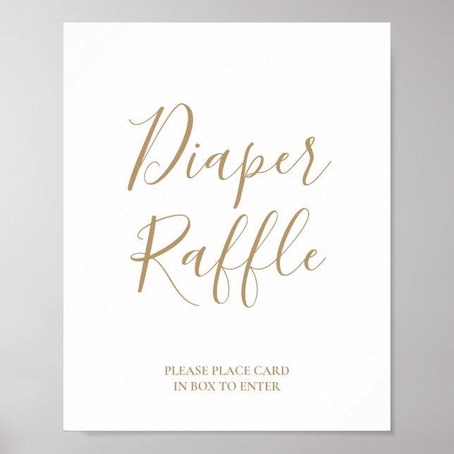 Affiche de tirage au sort de couches en calligraph (Devant)