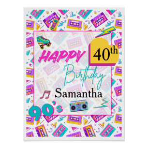 Affiche de toile de fond de fête d'anniversaire su