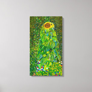 Affiche de toile de tournesol de Gustav Klimt