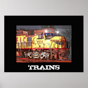 Affiche de train
