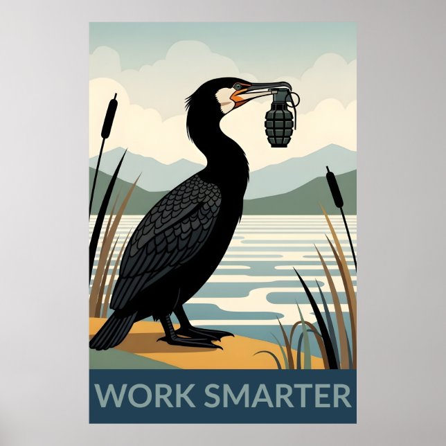 Affiche de travail intelligent (Devant)
