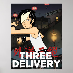 Affiche de trois Delivery™ Tobey