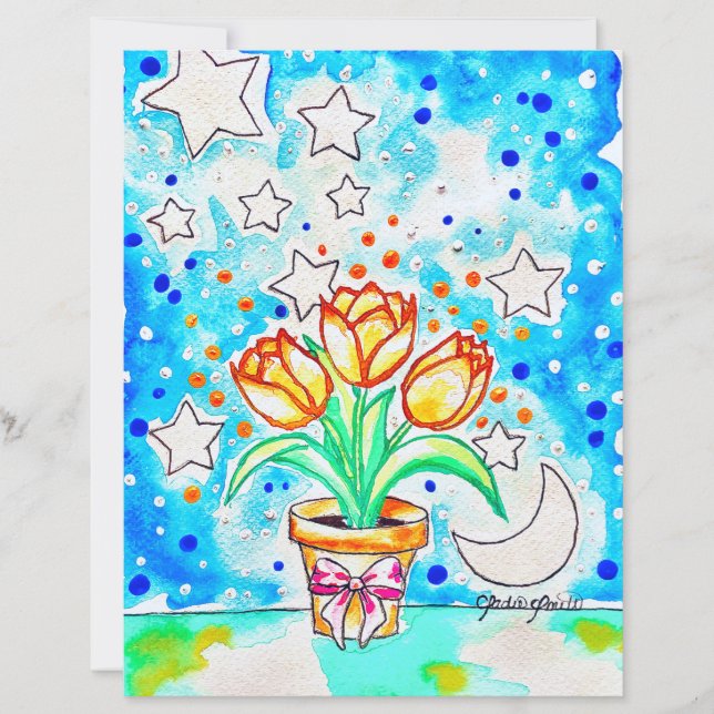 Affiche de tulipes (Devant)