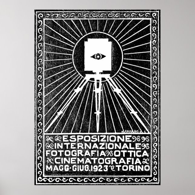 Affiche de Turin Photo Expo 1923 (Devant)