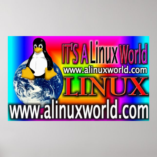 affiche de type alinuxworld (Devant)