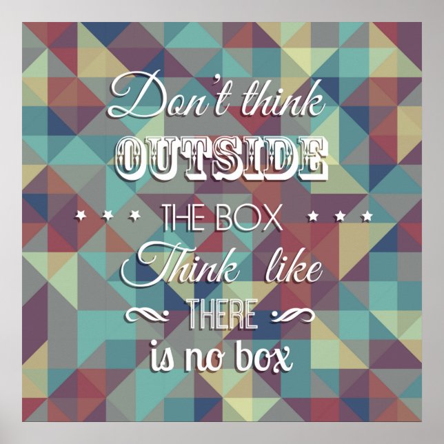 Affiche de typographie de citation inspirante (Devant)