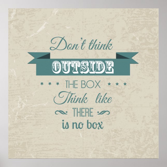 Affiche de typographie de citation inspirante (Devant)