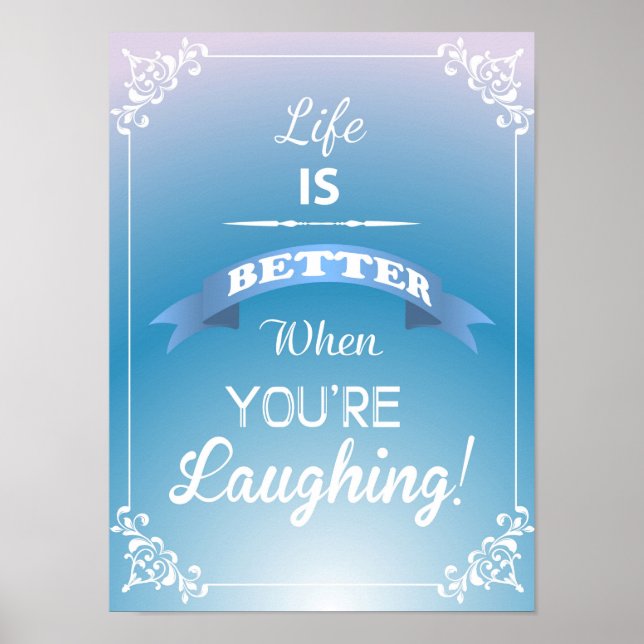 Affiche de typographie de citation inspirante (Devant)