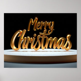 Affiche de typographie de luxe pour Joyeux Noël Pa