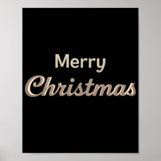 Affiche de typographie de luxe pour Noël 01