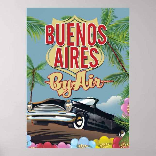 Affiche de vacances à Buenos Aires, Argentine (Devant)