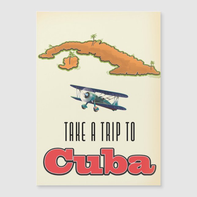Affiche de vacances à Cuba (Devant)
