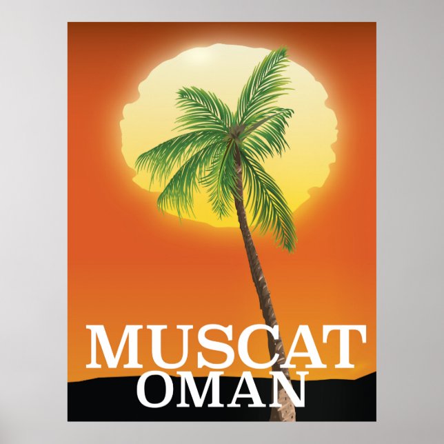 Affiche de vacances à Mascate Oman (Devant)