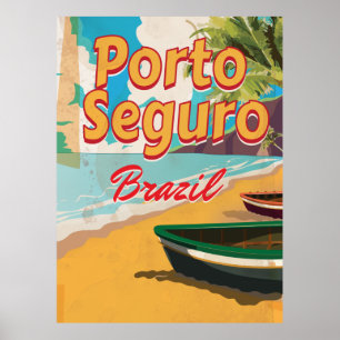 Affiche de vacances à Porto Seguro Brésil