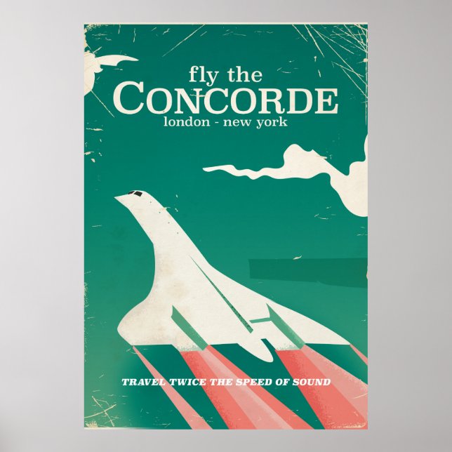 Affiche de vacances Concorde Vintage (Devant)