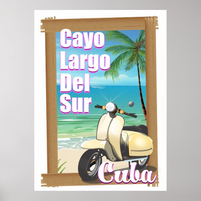 Affiche de vacances cubaines Cayo Largo del Sur (Devant)