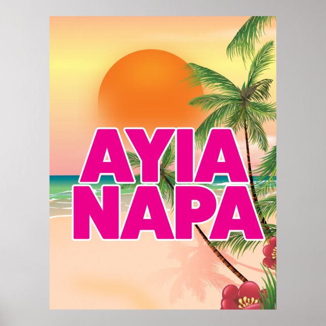 Affiche de vacances d'Ayia Napa (Devant)