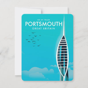 Affiche de vacances de Grande-Bretagne à Portsmout